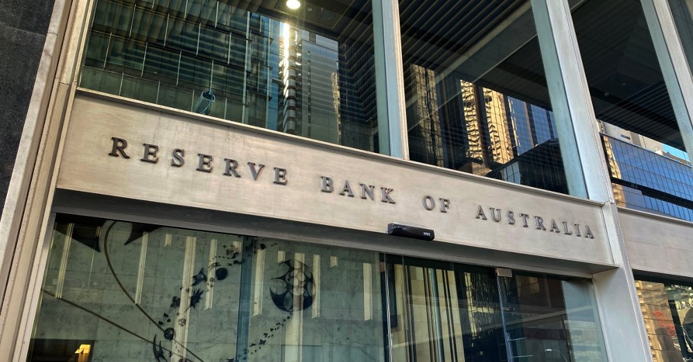 natpis reserve bank of australia na sjedistu banke